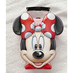 Retro Minnie Mouse Lunch Box Tin with Handle